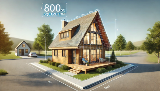 800 sq. ft. A frame home combines affordability with modern design making your dream home achievable.