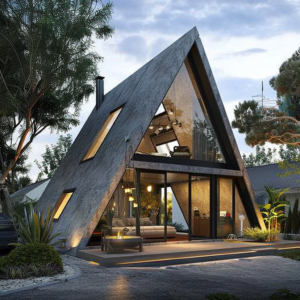 minimalist A frame home provides all the essentials within a price range designed for first time buyers.